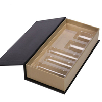 Boîte de rangement de cosmétiques en carton dur avec Logo personnalisé, ensemble de brillant à lèvres écologique, boîte cadeau en papier d'emballage