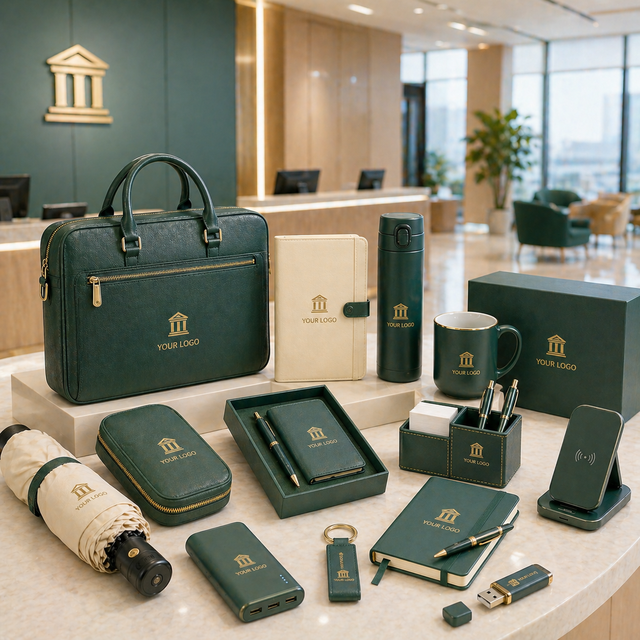 Custom Office Gift Kit Notebook Pen Mug Tumbler Umbrella Desk Organizer Power Bank Corporate Gift Sets