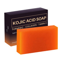 Savon Artisanal Original OEM ODM au Curcuma et à l'Acide Kojique pour Éclaircir la Peau et Nettoyer les Taches Brunes