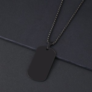 Collana con Ciondolo in Acciaio Inossidabile Incisionabile, Resistente all'Ossidazione, Gioielli Personalizzati con Nome o Logo - Product Image 3
