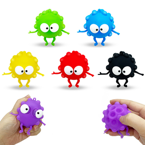 Juguetes Antiestrés de Silicona con Diseño Innovador, Bola de Descompresión 3D, Llavero con Burbujas para Niños, Juguete para Apretar - Product Image 1
