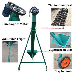 Spiraal Transportbaan Voor Zaagsel Pellet Chemisch Poeder Met Rubber Riem Materiaal Toren Feeder Ketel Pellet Hefmachine - Product Image 5