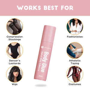 Pegamento Corporal de 20 ml Probado por Dermatólogos, Hipoalergénico, Adhesivo de Larga Duración, No Mancha, con Rodillo, para Piel, ODM - Product Image 6