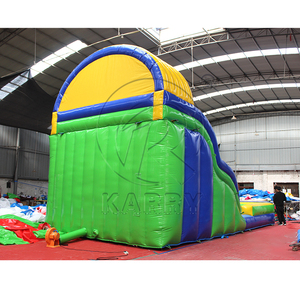 Tobogán Acuático Inflable con Doble Carril <span class=keywords><strong>y</strong></span> <span class=keywords><strong>Escaleras</strong></span> de Escalada, Precio al por Mayor, Ideal para Fiestas, Carnavales Escolares, Parques Acuáticos - Product Image 2