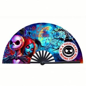 Éventail pliant personnalisé de 33 cm en plastique coloré pour hommes/femmes, idéal pour le Kung Fu, les festivals, la danse et les cadeaux - Product Image 1