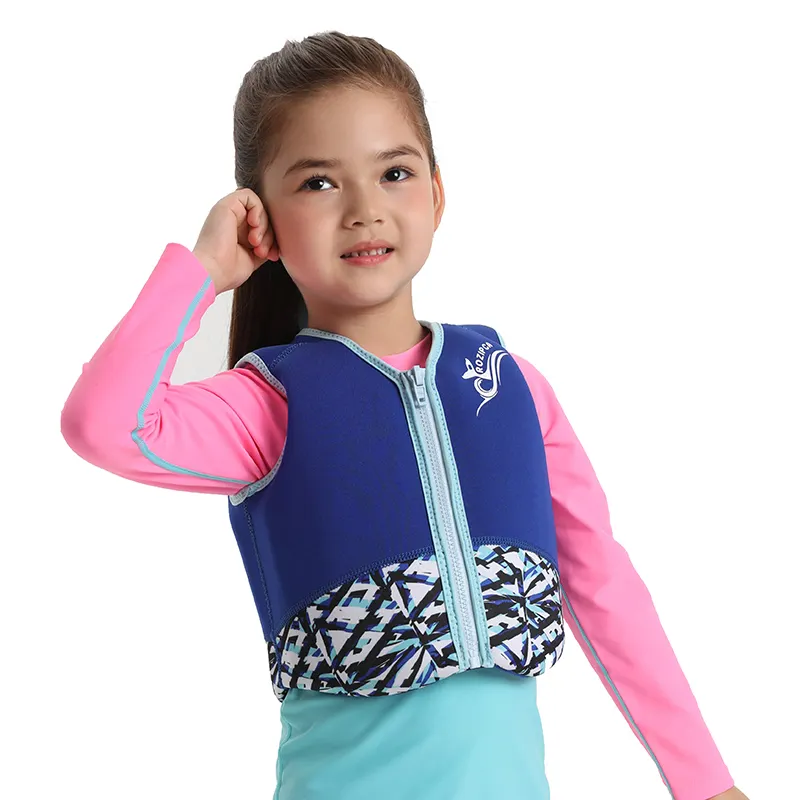 Aangepaste Veiligheid Pvc Neopreen Kinderen Zwemvest Kinderen Zwemkleding Kinderen Zwemkleding Kinderen Hoofd Bescherming Drijfvermogen Vest Drijfvest Drijfjas