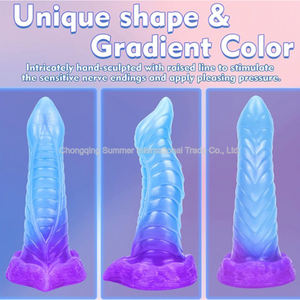 ดิลโด้ซิลิโคนแบบสั่นได้สำหรับผู้ชายและผู้หญิงมีปุ่มขนาดใหญ่ที่เสียบก้นแบบนุ่มสำหรับทวารหนัก - Product Image 2