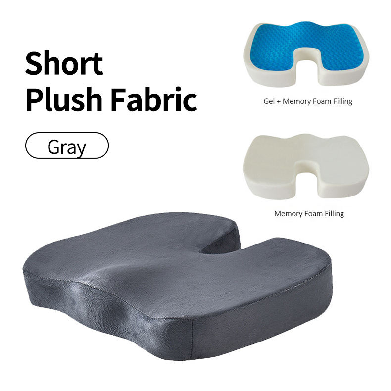 Gray Short Plush