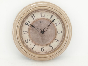 Round Classic Retro <b>Wall</b> <b>Clocks</b> Rustic Style Non Ticking Quartz Decorative Vintage Old <b>Clock</b> for Living Room Kitchen Home Office - Product Image 4