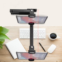 Support de support de téléphone pour tablette PC mural en métal flexible pour iPad pro mini air