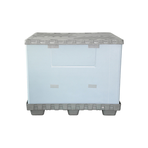 1025*730mm Customized Size <b>Plastic</b> Bulk <b>Box</b> Safe <b>Stacking</b> <b>Plastic</b> Gaylord Shipping <b>Box</b> for Construction Industry - Product Image 2