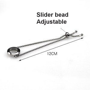 Vòng Đeo Tay Mặt Dây Chuyền Mặt Nạ Thủy Tinh Nổi Kỷ Niệm Sống Có Ốc Vít Trơn Bằng Thép Không Gỉ 20 Mm - Product Image 3