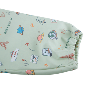 Nouveau produit Bavoir en tissu pour bébé Bavoir à manches longues Couverture de repas Matériel PU Imperméable Bavoirs d'alimentation - Product Image 3