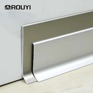 Connector Ceramic Aluminum Kitchen Skirting Baseboard For Wall