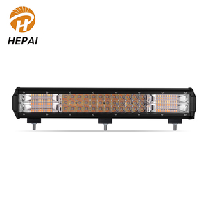 Faro delantero 4D de doble color para coche, barra de luz led ip68, impermeable, todoterreno, venta directa de fábrica - Product Image 1