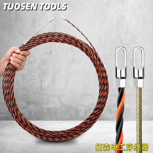Enfile-câbles flexible Tuosen 10-50m, tire-câbles en acier pour installation de câblage électrique - Product Image 4