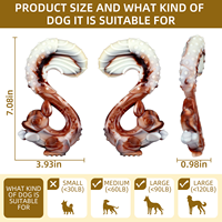 Jouet à mâcher pour chien en nylon, très populaire, saveur fruits de mer, dessin animé, forme bois de cerf, lapin, cactus, écureuil, écologique, durable, usage quotidien