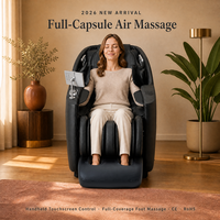 Fauteuil de massage corps entier OYEAL Zero Gravity en cuir matelassé diamanté, pétrissage des tissus profonds, compression d'air, chaleur rapide pour personnes âgées