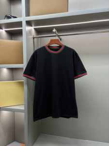Luxury quality summer casual designer style vintage grey loose Gu cci short-sleeved T-<b>shirt</b> for men - Product Image 2