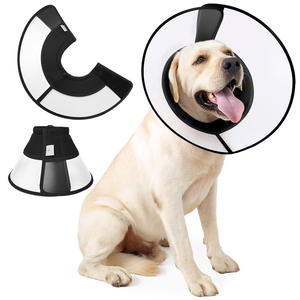 Şeffaf Köpek Konisi Tasması Şeffaf Plastik Çerçeve Görüş Açısı Açıcı Koruma Isırma ve Yalama Önleyici Yumuşak Kenarlı Ayarlanabilir Köpek Konisi Tasması - Product Image 1