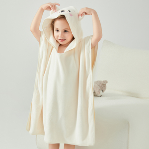 Wholesale Baby Beach Towel Coral Velvet Towel Poncho Hooded <strong>Robe</strong> Surf Kids <strong>Swim</strong> Towel Beach <strong>Robe</strong> - Product Image 4