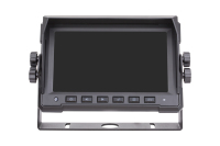 Monitor de coche parasol de 7 pulgadas personalizado de fábrica nuevo Delgado IPS 2 canales AHD/CVBS entrada de vídeo LCD ayuda de marcha atrás para camiones autobuses