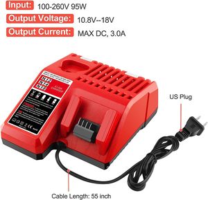 <strong>Multi</strong> Voltage Lithium-ion Battery <strong>Charger</strong> Compatible with Milwaukee 12V-18V M12 M18 M14 Lithium Battery <strong>Charger</strong> - Product Image 5