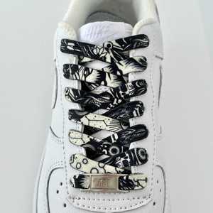 Fashion Colorful Shoelaces Creative Unisex Flat Canvas Sneakers AF1 Flat Shoes <b>Laces</b> Shoes Strings <b>Lace</b> 120 140 160 - Product Image 2