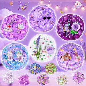 Hot Selling 6pcs Educational Cup Cake <b>Slime</b> Putty Cotton Crazy Fluffy <b>Slime</b> <b>Toy</b> for Girls - Product Image 4