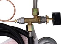 Valve de contrôle du gaz Propane, pièces de foyer/foyer, Valve de régulateur avec tuyau, livraison gratuite