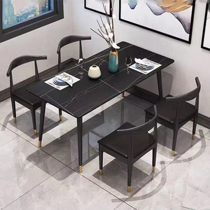 <span class=keywords><strong>โต๊ะ</strong></span>ทานข้าวหินอ่อนหินอ่อน6ตัวทรงสี่เหลี่ยมผืนผ้า<span class=keywords><strong>โต๊ะ</strong></span>รับประทานอาหารสุดหรูแบบนอร์ดิก - Product Image 5