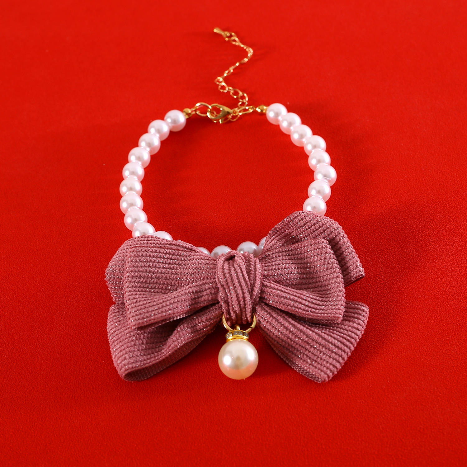 Collier de perles arc de poudre de pâte de haricot