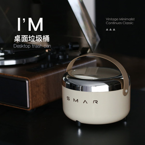 Waterproof Countertop <strong>Trash</strong> <strong>Can</strong> Small Plastic <strong>Trash</strong> <strong>Can</strong> for Desk <strong>Mini</strong> Desktop <strong>Trash</strong> <strong>Can</strong> <strong>with</strong> <strong>Lid</strong> - Product Image 1