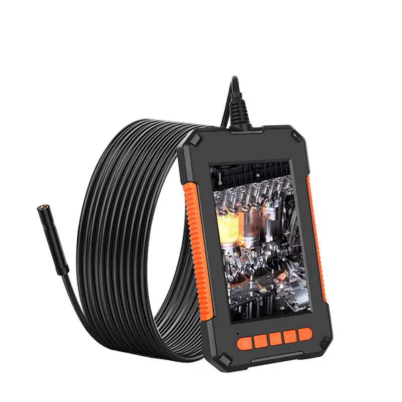 8 mm Endoscope Camera 1080P 4.3 Inch LCD Screen Inspection Camera with Monitor Handheld IP67 Snake Camera 8 LED Borescope