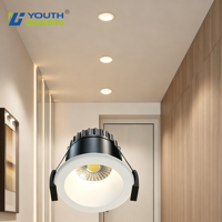 Spot LED Encastrable Européen 4CCT 8W Certifié CE Anti-Éblouissement 80CRI pour Intérieur Salon Magasin