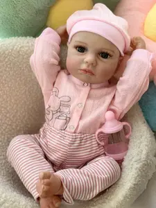 Enfant en bas âge vinyle bébé poupée chambre de bébé ToysDrink et siège de voiture <span class=keywords><strong>singe</strong></span> humide fille noir corps complet nouveau-né poupées <span class=keywords><strong>Reborn</strong></span> - Product Image 3