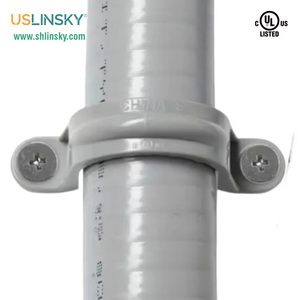 แคลมป์<span class=keywords><strong>รัด</strong></span><span class=keywords><strong>ท่อ</strong></span>พีวีซีสำหรับงานไฟฟ้า ยี่ห้อเซี่ยงไฮ้ ลินสกี้ ขนาด 1/2''-3'' แบบ 2 รู สีเทา สำหรับอุปกรณ์อิเล็กทรอนิกส์ - Product Image 5