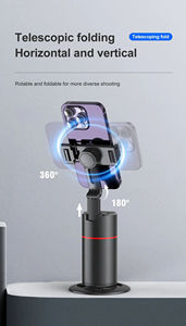 P02 KI-Überwachung Gimbal faltbares Smartphone Rotation Gimbal Handy Videoaufnahme Desktop-Überwachung Vlog-Stabilisator für iPhone 15 - Product Image 4