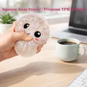 Custom Steamed Stuffed Bun Dumpling Stress <b>Balls</b> AdultsTPR <b>Squeeze</b> Sensory Hand Toy for Anxiety Novelty Food Gift - Product Image 2