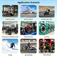 Nettoyeur à sec pour casque de moto, machine à laver les casques pour les entreprises de location avec logo personnalisable et nettoyage en profondeur à 360°