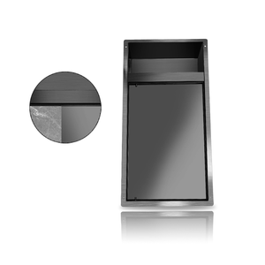 Personnalisable Réglable Écologique Durable Salle De Bains Accessoires Carrelage Insert Mur Niche Noir En Acier Inoxydable Papier <span class=keywords><strong>Douche</strong></span> - Product Image 1