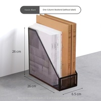 Organisateur de bureau en métal à grille, support de livres incliné multi-niveaux, porte-documents simple en fer forgé