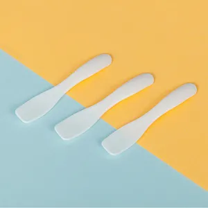 bamboo cosmetic spatula lighting buety cream plastic spatula