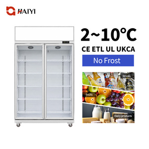 Refrigerador Comercial para Bebidas, Enfriador Vertical de Doble Puerta para Supermercados - Product Image 2