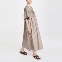Mode en gros filles col carré robe élégante personnalisée dames vêtements grande taille robes femmes décontracté été