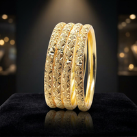 Bracelets de mode plaqués or teints en gros, ensemble de bracelets teints en or, bracelets traditionnels, bracelets en laiton, bijoux plaqués or.