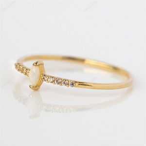 Vintage Stijl Opal Ring Zilveren Marquise Ring Engagement <span class=keywords><strong>Promise</strong></span> Ring - Product Image 2