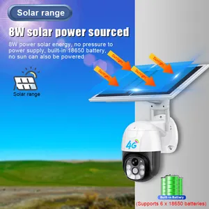 LEVOFAST 1080p 4G telecamera di rete esterna Wireless Solar 4G Smart Alarm telecamera PTZ batteria solare