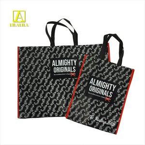 Eco Custom Logo <b>Printed</b> Reusable Non Woven Fabric Carry Tote Bag Grocery Shopping Bags - Product Image 2