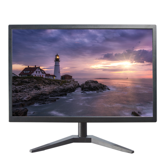 Factory-Direct 19/22 Inch Desk LED Black Flat Computer CCTV Monitor for Budget Gamers